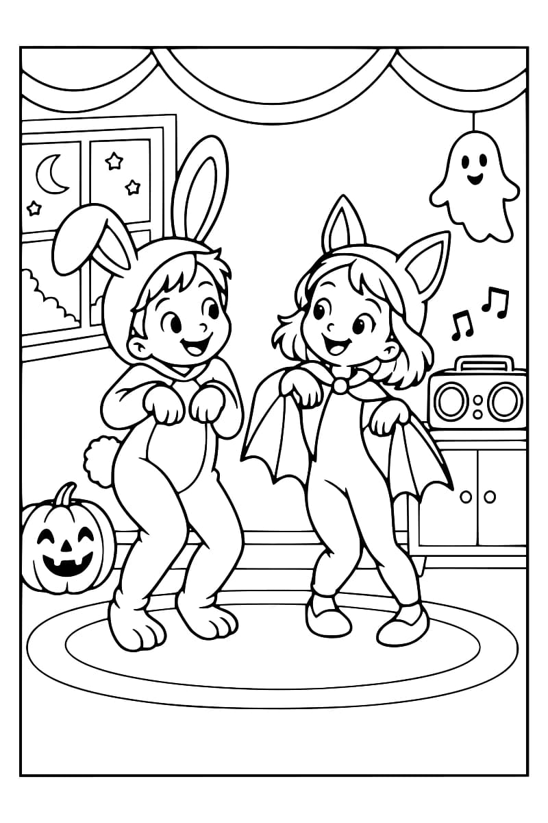 Danse costumée d’Halloween